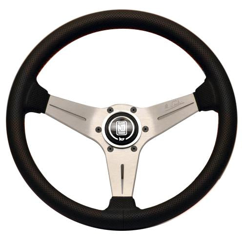 Nardi Sport Rally (Deep Corn) - 350mm (Silver / Black Perf Leather / Red)