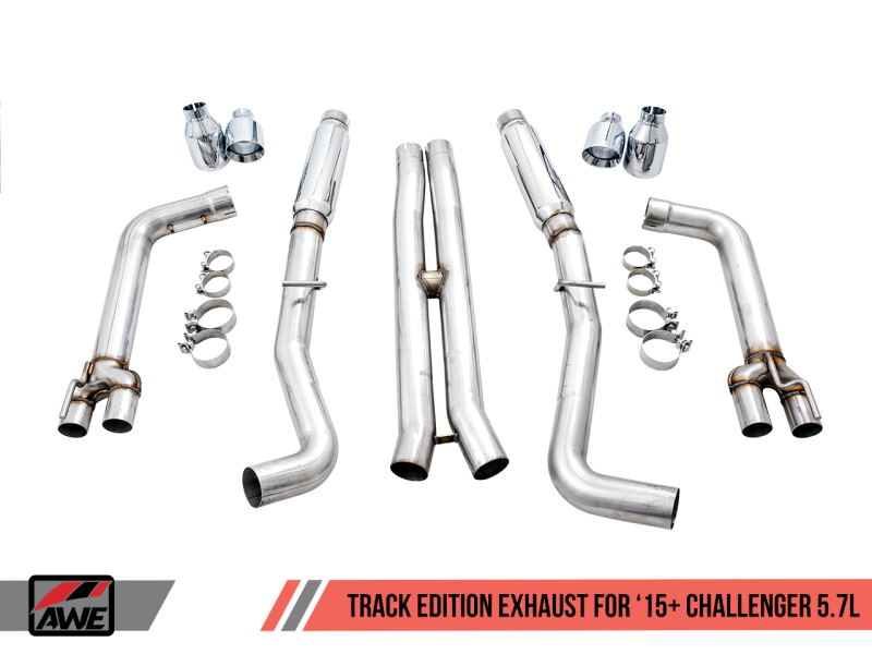 AWE Tuning 2017+ Dodge Challenger 5.7L Track Edition Exhaust - - 3015-42144-C-Dub Tech