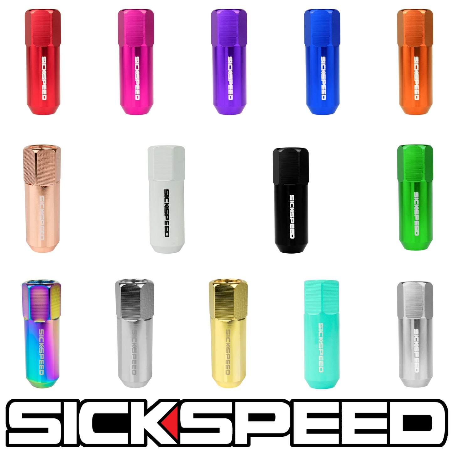 60MM ALUMINUM LUG NUTS 4PC 1/2x20-C-Dub Tech