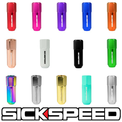 60MM ALUMINUM LUG NUTS 4PC 12X1.5-C-Dub Tech