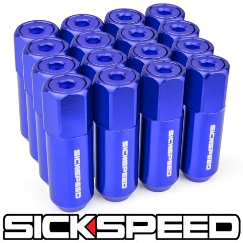 60MM Aluminum Lug Nuts 16PC 12X1.25-C-Dub Tech