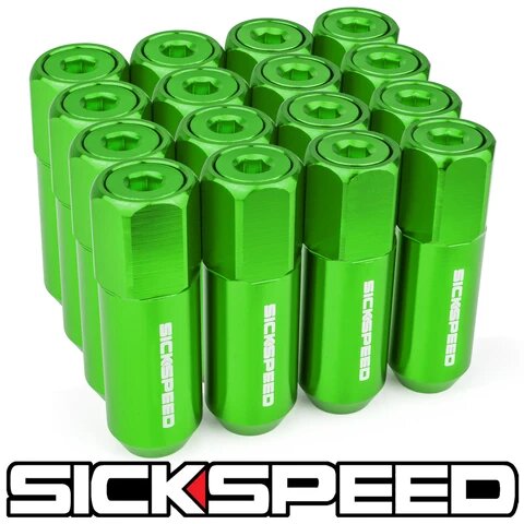 60MM Aluminum Lug Nuts 16PC 12X1.25-C-Dub Tech