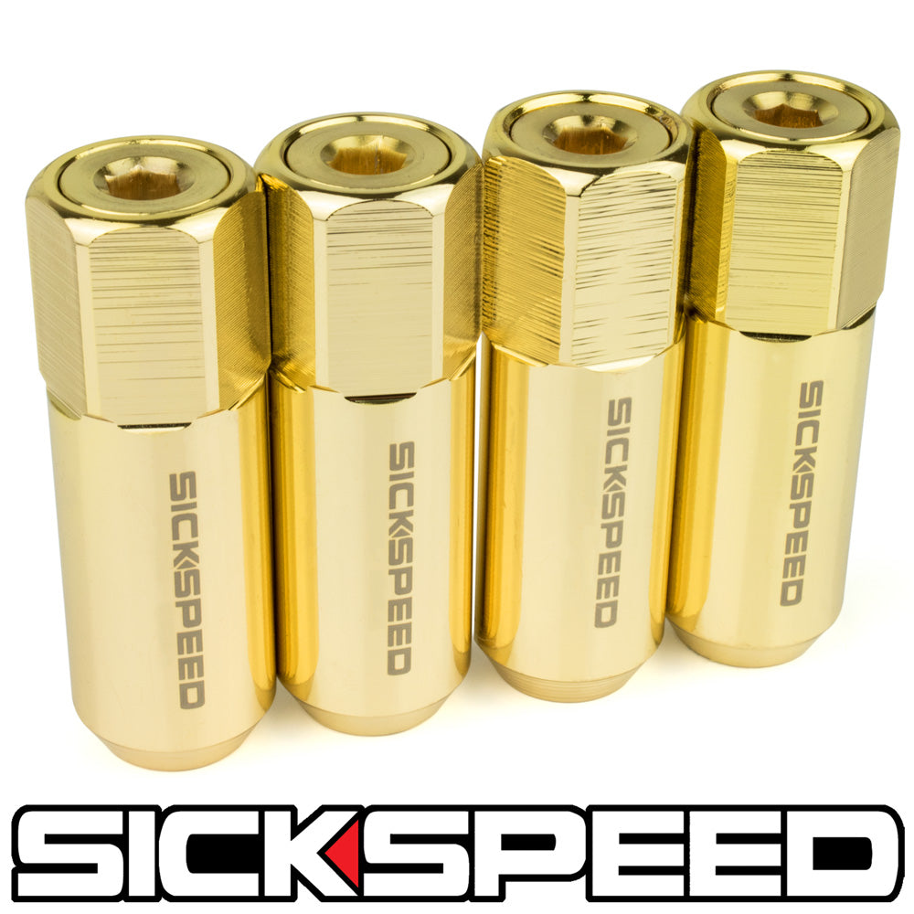 60MM ALUMINUM LUG NUTS 4PC 1/2x20-C-Dub Tech
