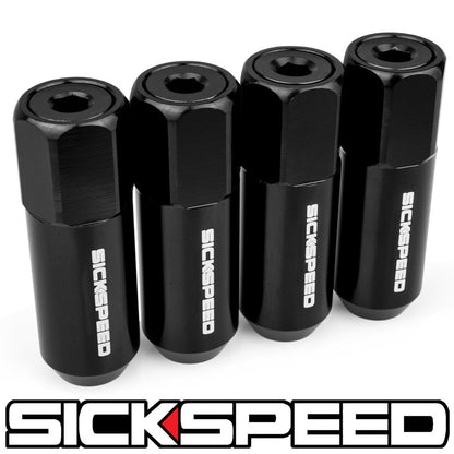60MM ALUMINUM LUG NUTS 4PC 12X1.5-C-Dub Tech