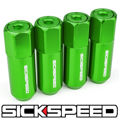60MM ALUMINUM LUG NUTS 4PC 1/2x20-C-Dub Tech