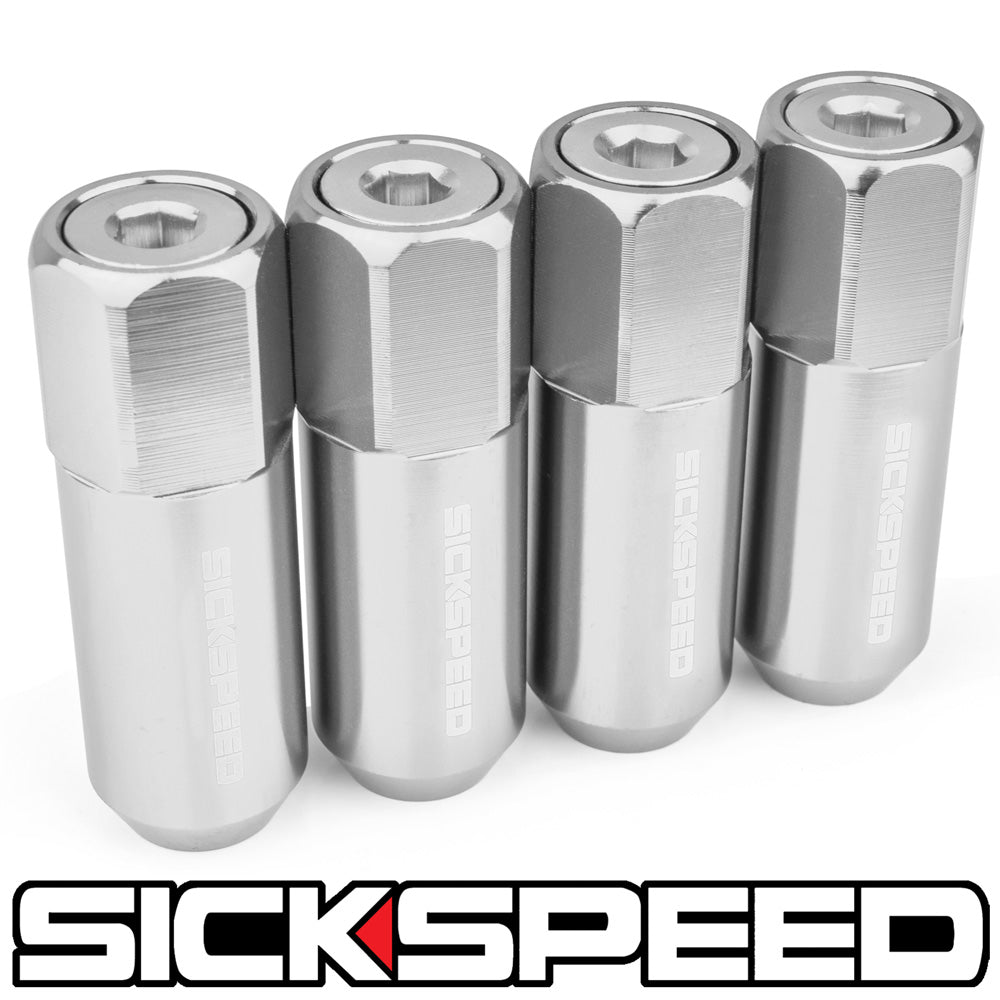 60MM ALUMINUM LUG NUTS 4PC 1/2x20-C-Dub Tech