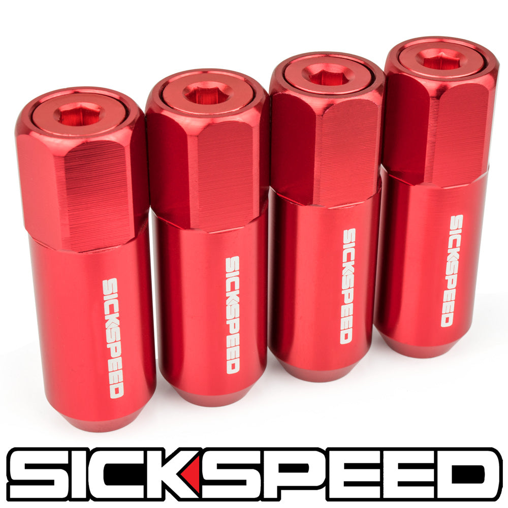 60MM ALUMINUM LUG NUTS 4PC 1/2x20-C-Dub Tech
