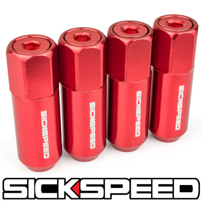 60MM ALUMINUM LUG NUTS 4PC 12X1.25-C-Dub Tech