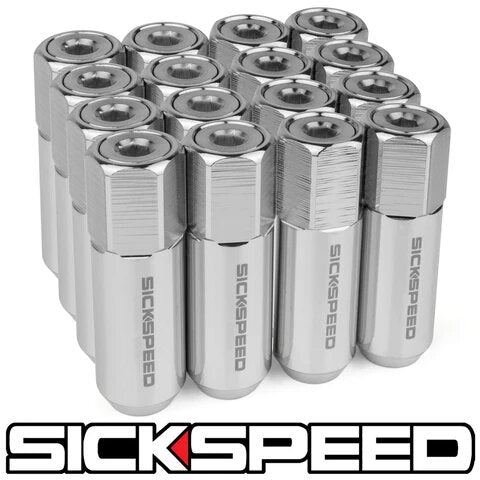 60MM Aluminum Lug Nuts 16PC 12X1.25-C-Dub Tech
