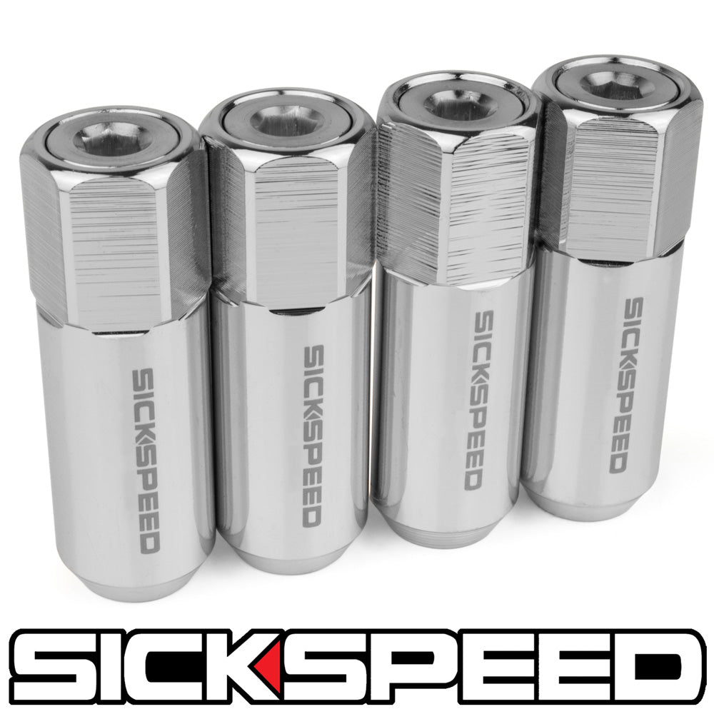 60MM ALUMINUM LUG NUTS 4PC 12X1.5-C-Dub Tech