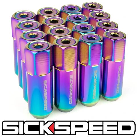 60MM Aluminum Lug Nuts 16PC 12X1.25-C-Dub Tech