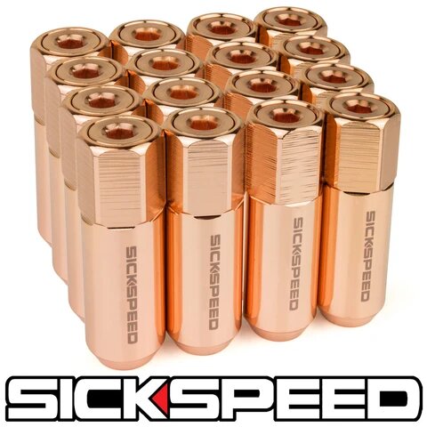 60MM Aluminum Lug Nuts 16PC 12X1.25-C-Dub Tech