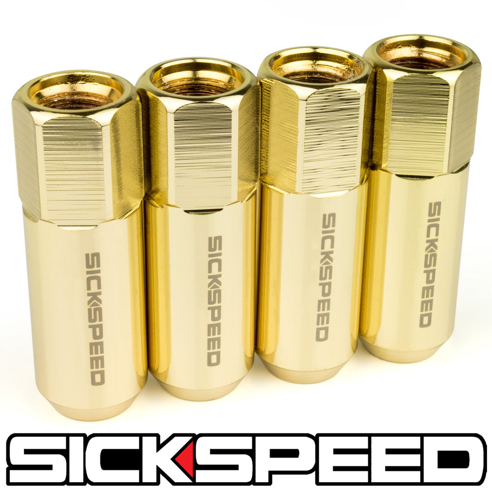 60MM ALUMINUM LUG NUTS 4PC 1/2x20-C-Dub Tech
