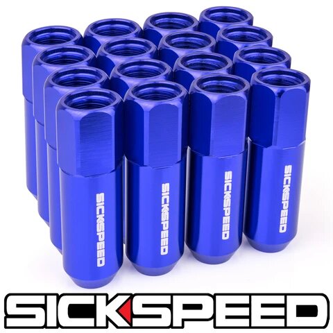 60MM Aluminum Lug Nuts 16PC 12X1.25-C-Dub Tech