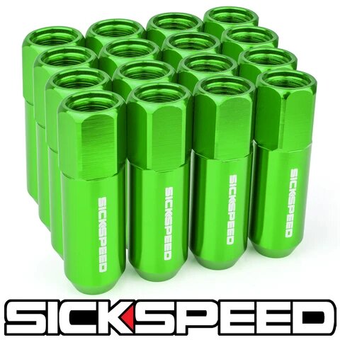 60MM Aluminum Lug Nuts 16PC 12X1.25-C-Dub Tech