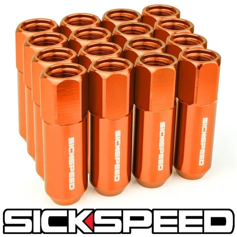 60MM Aluminum Lug Nuts 16PC 12X1.25-C-Dub Tech