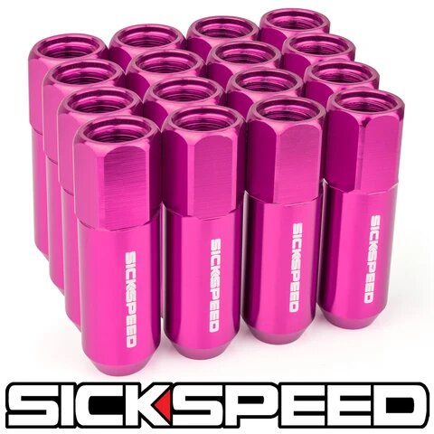 60MM Aluminum Lug Nuts 16PC 12X1.25-C-Dub Tech