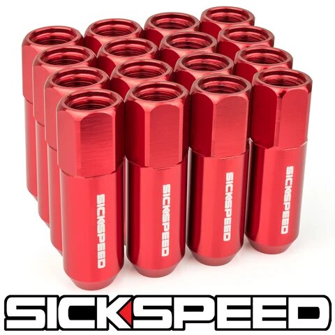 60MM Aluminum Lug Nuts 16PC 12X1.25-C-Dub Tech