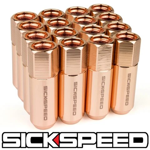 60MM Aluminum Lug Nuts 16PC 12X1.25-C-Dub Tech