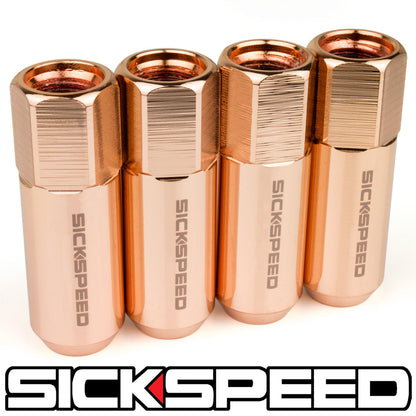 60MM ALUMINUM LUG NUTS 4PC 1/2x20-C-Dub Tech