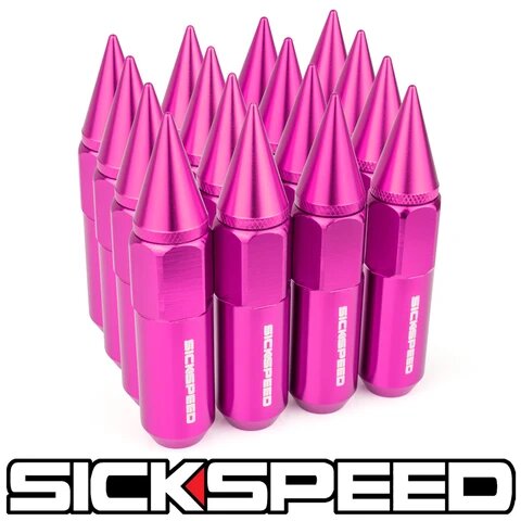 60MM Aluminum Lug Nuts 16PC 12X1.25-C-Dub Tech