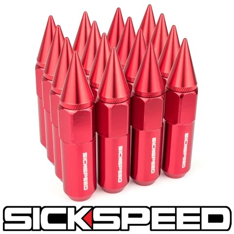 60MM Aluminum Lug Nuts 16PC 12X1.25-C-Dub Tech