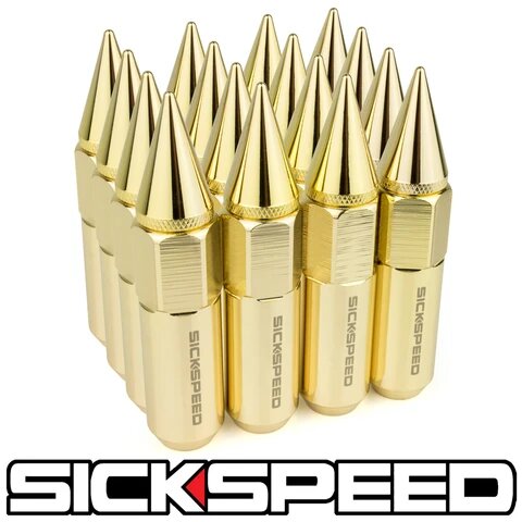 60MM Aluminum Lug Nuts 16PC 12X1.25-C-Dub Tech