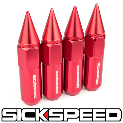 60MM ALUMINUM LUG NUTS 4PC 12X1.5-C-Dub Tech