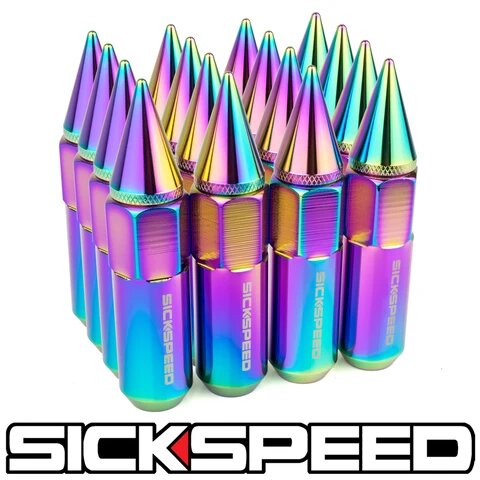 60MM Aluminum Lug Nuts 16PC 12X1.25-C-Dub Tech