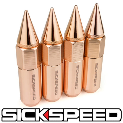 60MM ALUMINUM LUG NUTS 4PC 14X1.5-C-Dub Tech