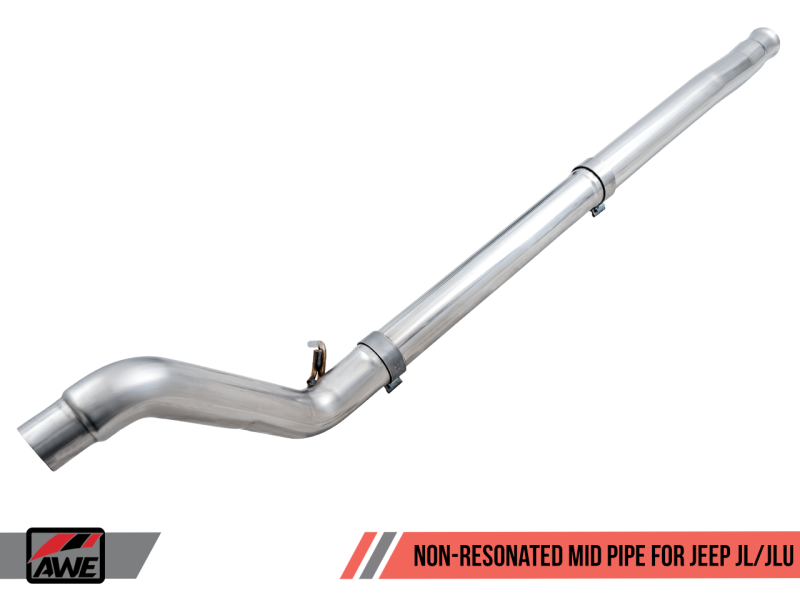 AWE Tuning 2018+ Jeep Wrangler JL/JLU 3.6L Non-Resonated Mid Pipe - 3020-11001-C-Dub Tech