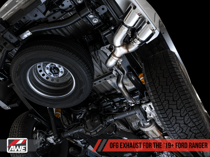 AWE Tuning 2019+ Ford Ranger 0FG Performance Exhaust System w/Chrome - 3015-22072-C-Dub Tech