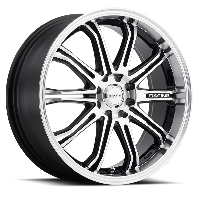 Maxxim Ferris 17x7 10x100/114.3 ET40 Black Machine Face - 4S77T04405