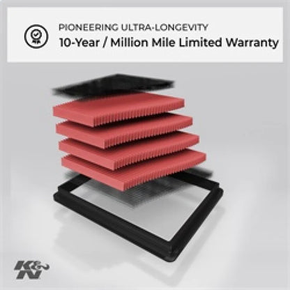 K&N Replacement Air FIlter 18-20 Renault Megane IV 1.8L L4 - 33-3152