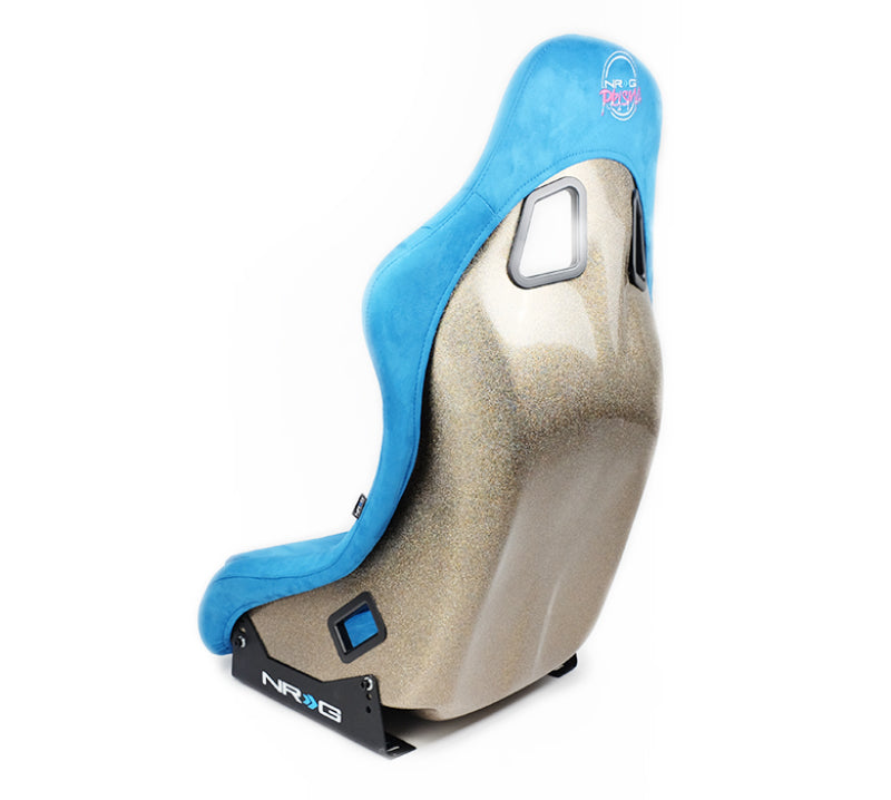 NRG FRP Bucket Seat ULTRA Edition - Medium (Blue Alcantara/Pearlized - FRP-303BL-ULTRA