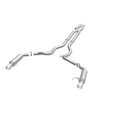 MagnaFlow Cat Back, SS, 3in, Competition, Dual Split Polished 4.5in - 19101