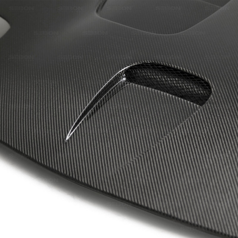 Seibon 93-96 Mazda RX-7 ST Carbon Fiber Hood - HD9396MZRX7-ST
