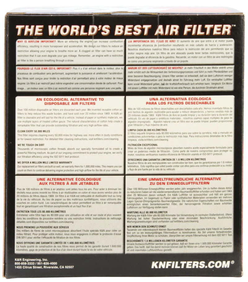K&N Custom Air Filter - Round 6.25in OD 5.25in ID - E-3344