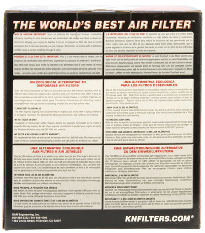 K&N Custom Air Filter - Round 6.25in OD 5.25in ID - E-3344