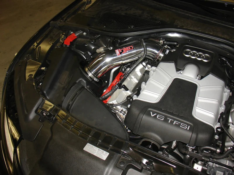 Injen 12-18 Audi A7 3.0L Supercharged Wrinkle Black Cold Air - SP3085WB