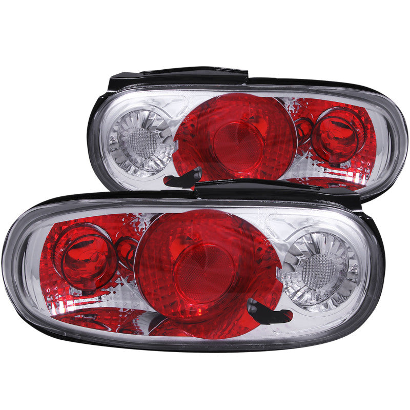 ANZO 1990-1997 Mazda Miata Taillights Chrome - 221075-C-Dub Tech