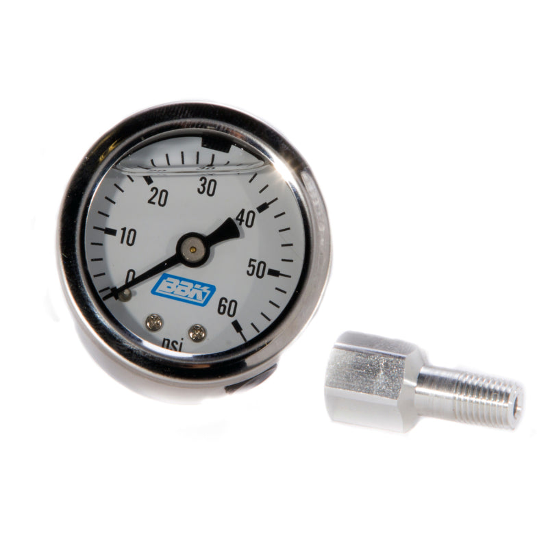 BBK Liquid Filled EFI Fuel Pressure Gauge 0-60 PSI - 1617-C-Dub Tech