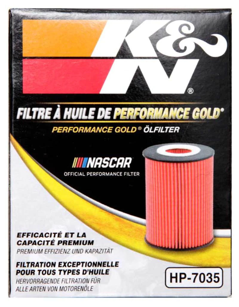 K&N Performance Oil Filter for 15-16 Hyundai Genesis Sedan 3.8L - HP-7035