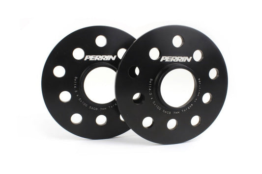 Perrin Subaru 5x114.3/5x100 7mm Slip-On Wheel Spacers - w/ 56mm - PSP-WHL-107BK