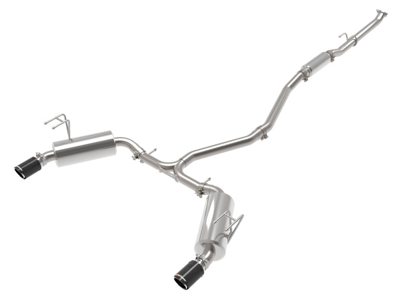 aFe Takeda 2.5in 304 SS Cat-Back Exhaust System w/CF Tips - 49-36628-C-C-Dub Tech