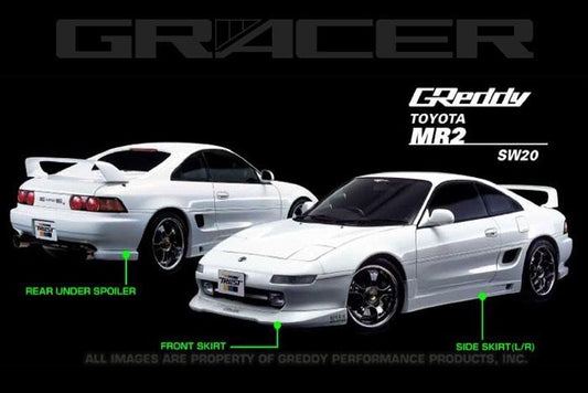 GReddy 90-96 Toyota MR-2 Side Skirts (2 pcs) - 17010063