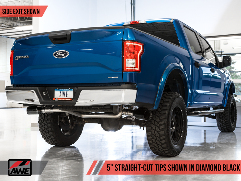 AWE Tuning 2015+ Ford F-150 0FG Dual Exit Performance Exhaust - 3015-33120-C-Dub Tech