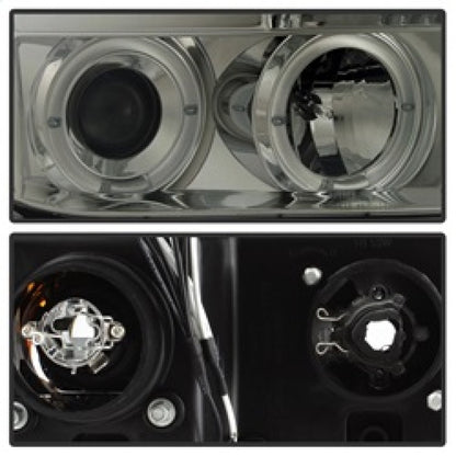 Spyder Toyota Tundra 07-13 Projector Headlights LED Halo LED Smke - 5012043