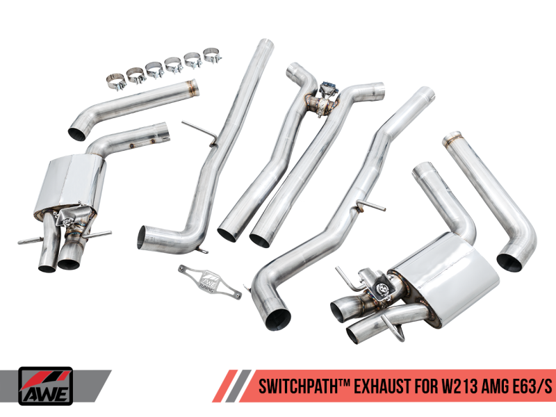 AWE Tuning Mercedes-Benz W213 AMG E63/S Sedan/Wagon SwitchPath Exhaust System - 3025-31046-C-Dub Tech