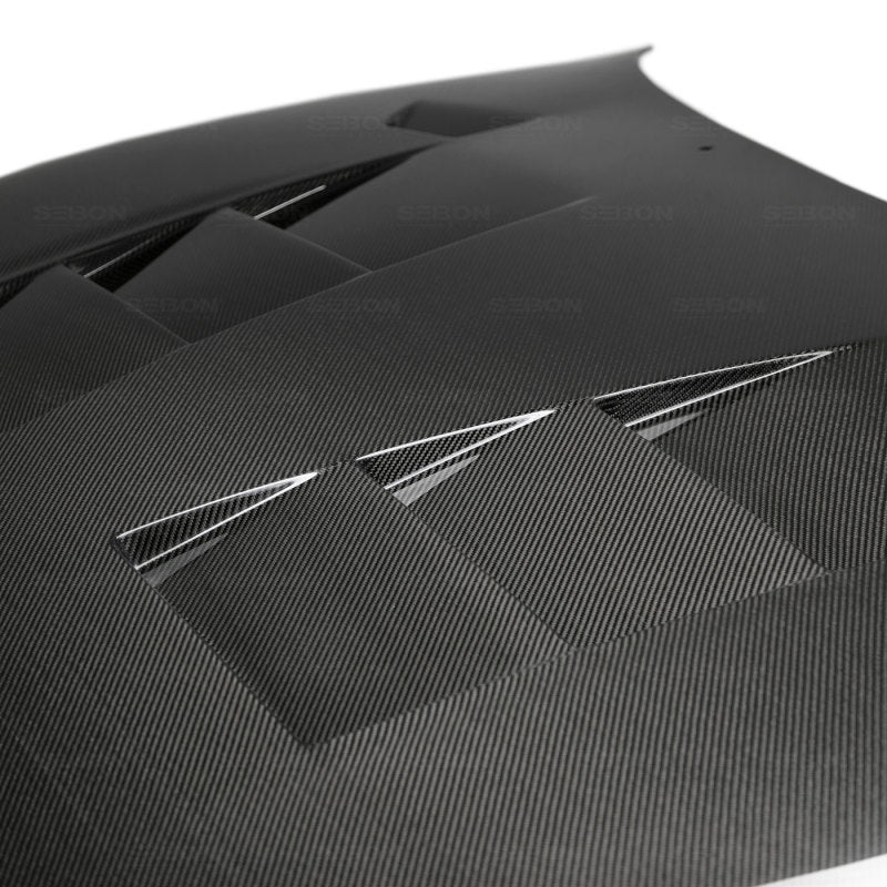 Seibon 93-98 Toyota Supra (JZA80L) TS Style Carbon Fiber Hood - HD9398TYSUP-TS